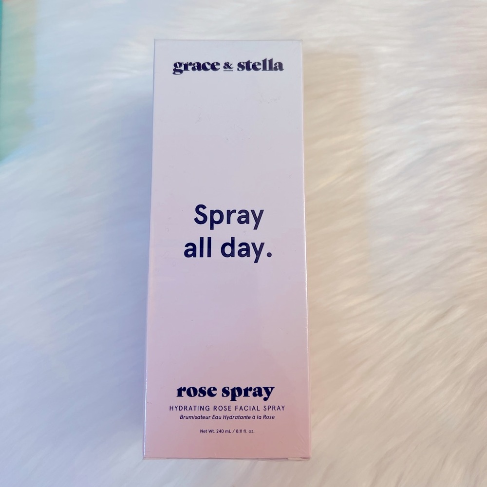 ⭐️GRACE & STELLA HYDRATING ROSE FACIAL SPRAY, 240ml / 8.11 fl oz⭐️